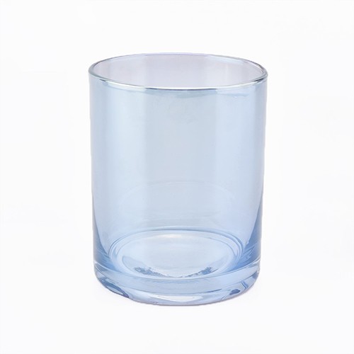 Glass Candle Jar Empty Iridescent Glass Cup for Making Candle Holder from China Wholesale 