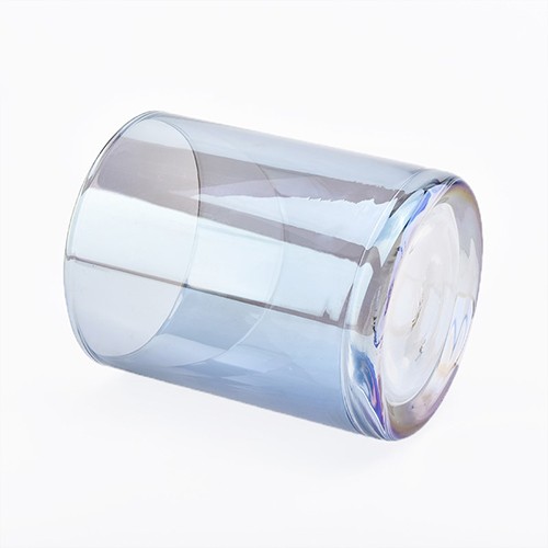 Glass Candle Jar Empty Iridescent Glass Cup for Making Candle Holder from China Wholesale 