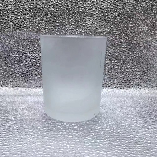 7.1 OZ Frost Clear Glass Candle Cup