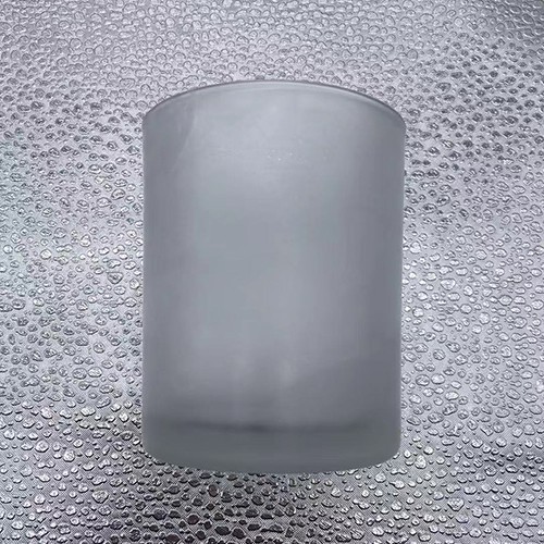 7.1 OZ Frost Clear Glass Candle Cup