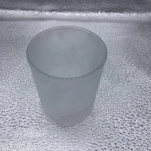 7.1 OZ Frost Clear Glass Candle Cup