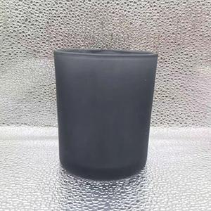 15 OZ Frost Dark Grey Glass Candle Cup
