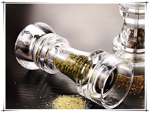 Glass Acylic Pepper Mill Mini Manual Glass Shaker Grinder for Spice Condiment Seasoing from China Supplier for Buying in Bulk at Best Price
