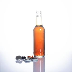 Glass Beverage Bottle 9 OZ OEM ODM Carbonated Juice Soda Beverage Drinking Bottle with Crown Cap