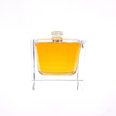 Glass Bottle Cystal Perfume Luxury Square Thick Bottom Glass Jar for Cosmetic Wholesale