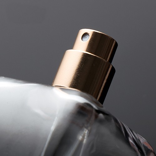 Glass Bottle Perfume Bottle 100 ML 3.6 OZ Luxury Refillable Portable Clear Glass Jar with Sprayer Wholesale