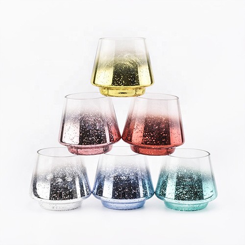 Glass Candle Jar Empty Assorted Mercury Votive Glass Candle Holder Cup Container for Wholesale