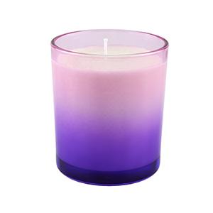 Glass Candle Jar Taper Gradual Purple Empty Glass Wax Cup Holder for Wholesale 