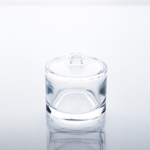 Glass Clear Perfume Bottle Fragrance Cylinder Empty Jar Wholesale
