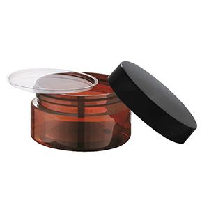 Glass Cream Jar Cosmetic Amber Glass Cream Container for Makeup for Wholesale from China