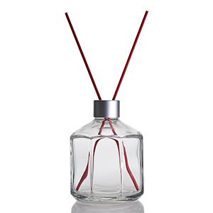Wholesale Glass Diffuser Aromatherapy Bottle Buy Factory Cheap Price Octagonal Shape Stocked Clear Crystal Glass Jar  