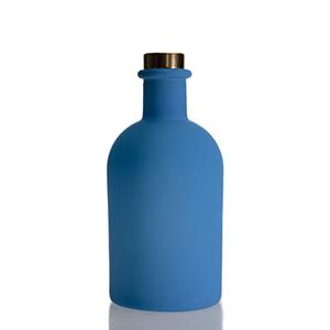 Glass Diffuser Aromatherapy Bottle Wholesale Custom Navy Blue Matte Perfume Essential Oil Scent Diffuser Fragrance Aroma Glass Jar
