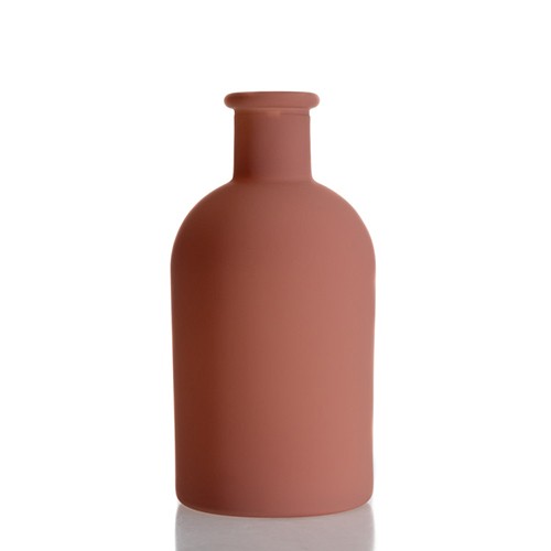 Glass Diffuser Aromatherapy Bottle Wholesale Personalized Reddish Brown Matte Scent Diffuser Fragrance Aroma Glass Jar 