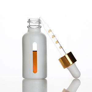 Wholesale Glass Dropper Jar White Cosmetic Essential Oil Bottle with Pipette from Factory Supplier 