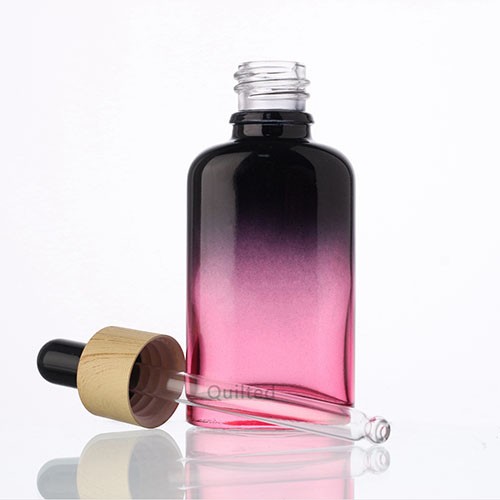Glass Essential Oil Jar Gradient Custom Color Glass Massage Essential Oil Jar with Dropper for Personal Care from China 