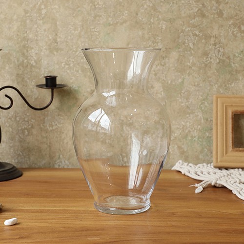 Glass Flower Vase Wholesale Custom European Style Clear Arrangement Flower Pot Creative Glass Vase for Home Decoration