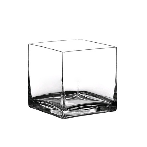 Glass Flower Vase Wholesale Custom Square Clear Assorted Glass Vase for Decoration from China Supplier