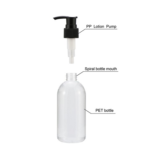 Glass Hand Sanitizer Bottle with Pump Dispenser Empty Lotion Boston Round Glass Jar from China Supplier Buying in Bulk  
