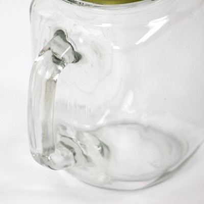 Glass Mason Cup 18 OZ Square Empty Mason Jar with Metal Cap Wholesale from China Manufacture