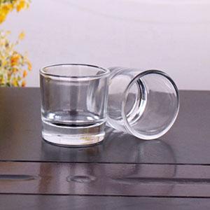 Glass Mini Candle Cup Recycled Clear Candle Jar Holder for Festival Decoraion from China Supplier