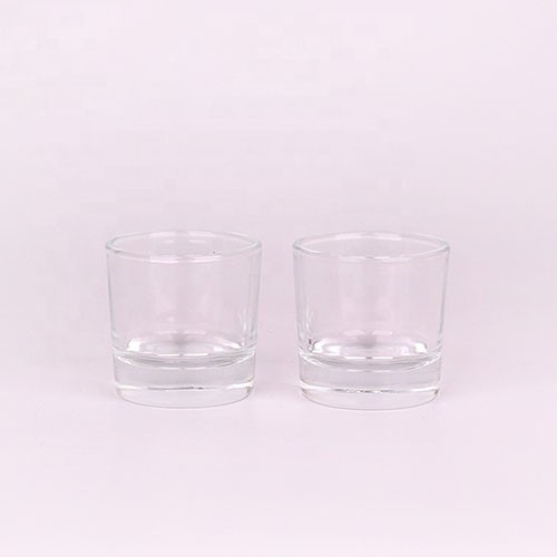 Glass Mini Candle Cup Recycled Clear Candle Jar Holder for Festival Decoraion from China Supplier