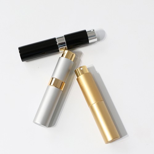 Glass Mini Perfume Atomizer  Bottle Portalble Refillable Pocket Travel Perfume Glass Jar with Rubbery Paint Glossry Electroplating Marble Cover 