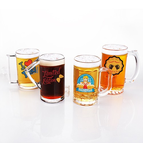 Glass Mug Cup for Wine Beer Drinking