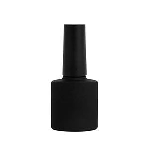 Glass Nail Polish Oil Jar 8 ML Oval Shape Empty Varnishing Cosmetic Black Jar Wholesale from China Manufacture