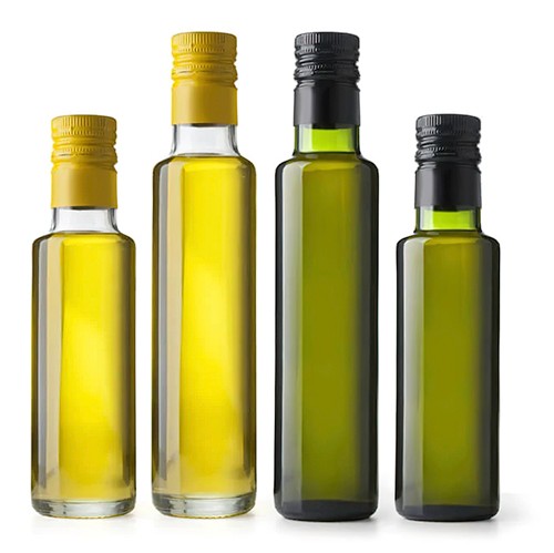 Glass Olive Oil Bottle Green Clear Amber Round Bottom Glass Jar Wholesale from China Supplier