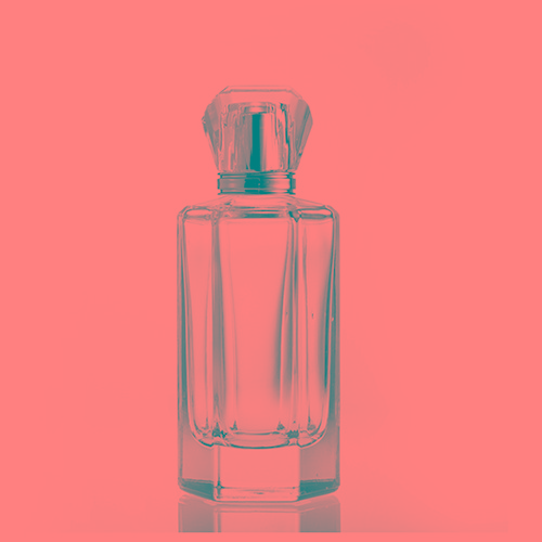 Glass Perfume Bottle 4 OZ Hexagon Shape Fancy Empty Clear Crystal Perfume Glass Jar Wholesale