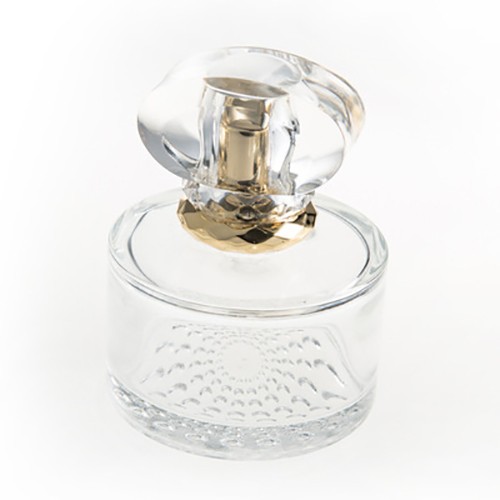 Glass Bottle Perfume Bottle 75 ML 2.7 OZ Round Bottom Clear Glass Jar for Cosmetic Package Wholesale 
