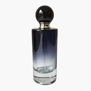 Glass Perfume Bottle Black Cylinder Empty Glass Jar Manufacture Wholesale