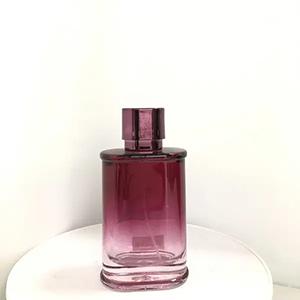Glass Perfume Bottle Purple Gradient Spary Color Refillable Perfume Glass Jar 