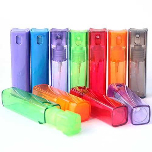 Glass Perfume Jar Empty Refillable Pocket Glass Plastic Cover Bottle with Sprayer Atomizer from China Supplier