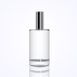 Glass Perfume Jar Essential Oil Clear Cylinder Glass Bottle with Atomizer for Wholesale