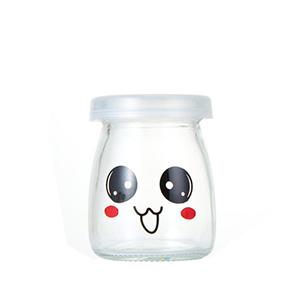 Glass Pudding Jar with Logo