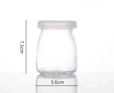 Glass Pudding Jar with Logo