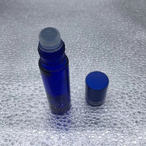 10 ML Glass Roller Ball Cobalt Blue Glass Essential Oil Bottle with Plastic Screw Cap 