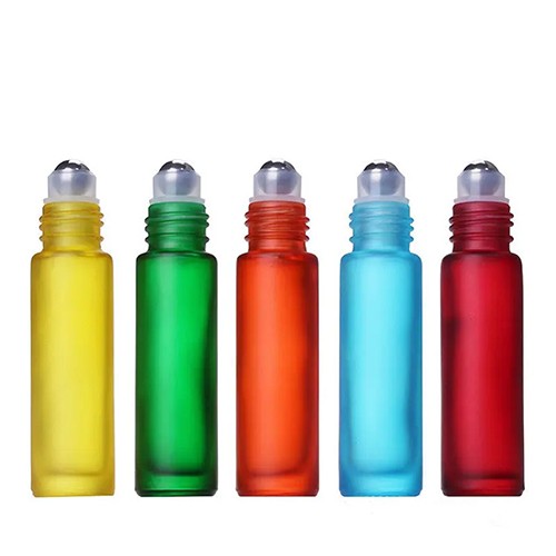 Glass Roller Bottle Essential Oil Roll On Stainless Steel Ball Jar for Wholesale