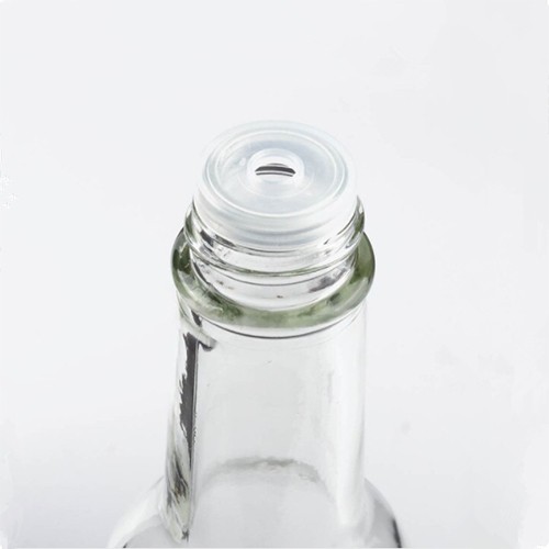 Glass Sauce Bottle Glass Sauce Round Clear Jar Woozy Style with Black Screw Cap Buying in Bulk from China Supplier