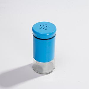 Glass 5 OZ Seasoning Bottle Spice Salt Sugar Pepper Powder Assorted Color Stainless Steel Shaker for Wholesale 