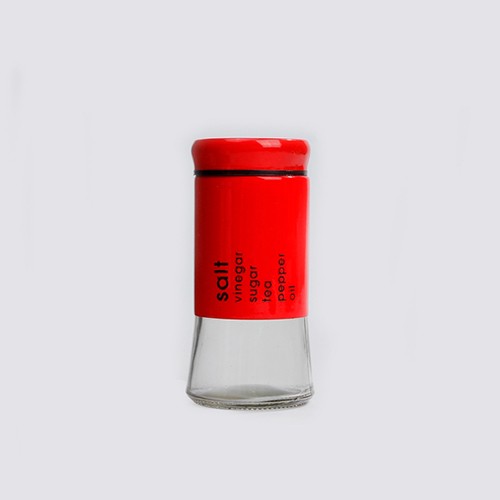 Glass 5 OZ Seasoning Bottle Spice Salt Sugar Pepper Powder Assorted Color Stainless Steel Shaker for Wholesale 