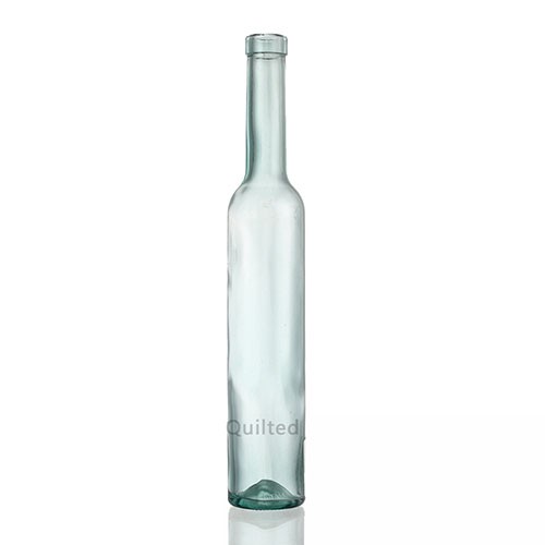 Glass Wine Bottle Long Neck Clear Amber Green Assoted Color Glass Food Oil Olive Bottle  with Cork from China Supplier