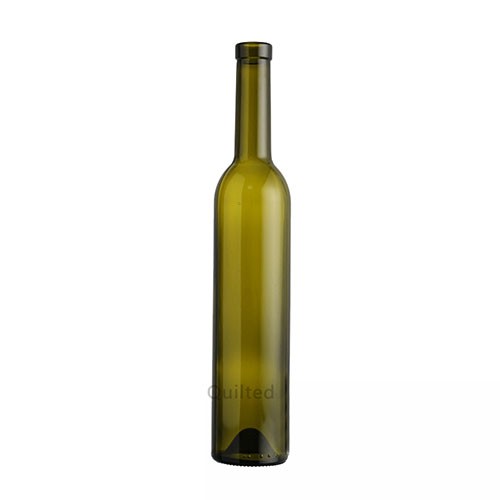 Glass Wine Bottle Long Neck Clear Amber Green Assoted Color Glass Food Oil Olive Bottle  with Cork from China Supplier