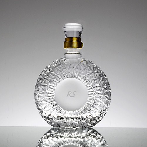 Wholesale Crystal Glass Wine Transparent Bottle for Gin Rum Brandy Spirit Whisky Vodka from Factory Manufacturer 