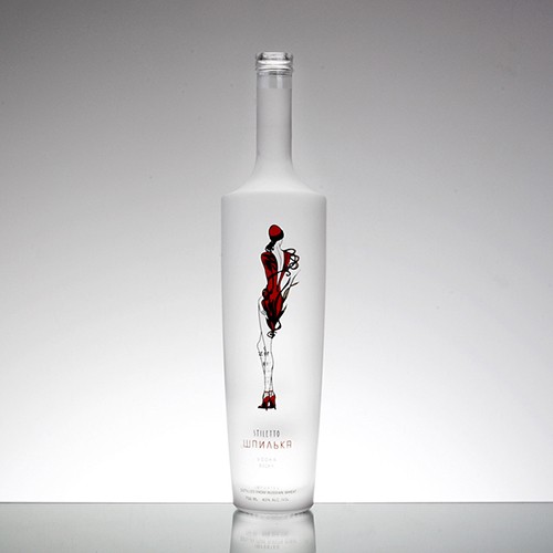 Wholesale Glass Wine Bottle with Personalized Logo for Vodka from China Manufacturer 