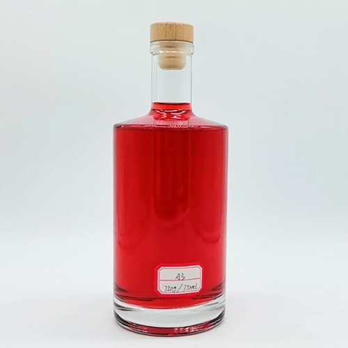 Wholesale Glass Wine Clear Bottle for Bordeaux Burgundy Gin Rum Brandy Spirit Whisky Vodka Liquor Package