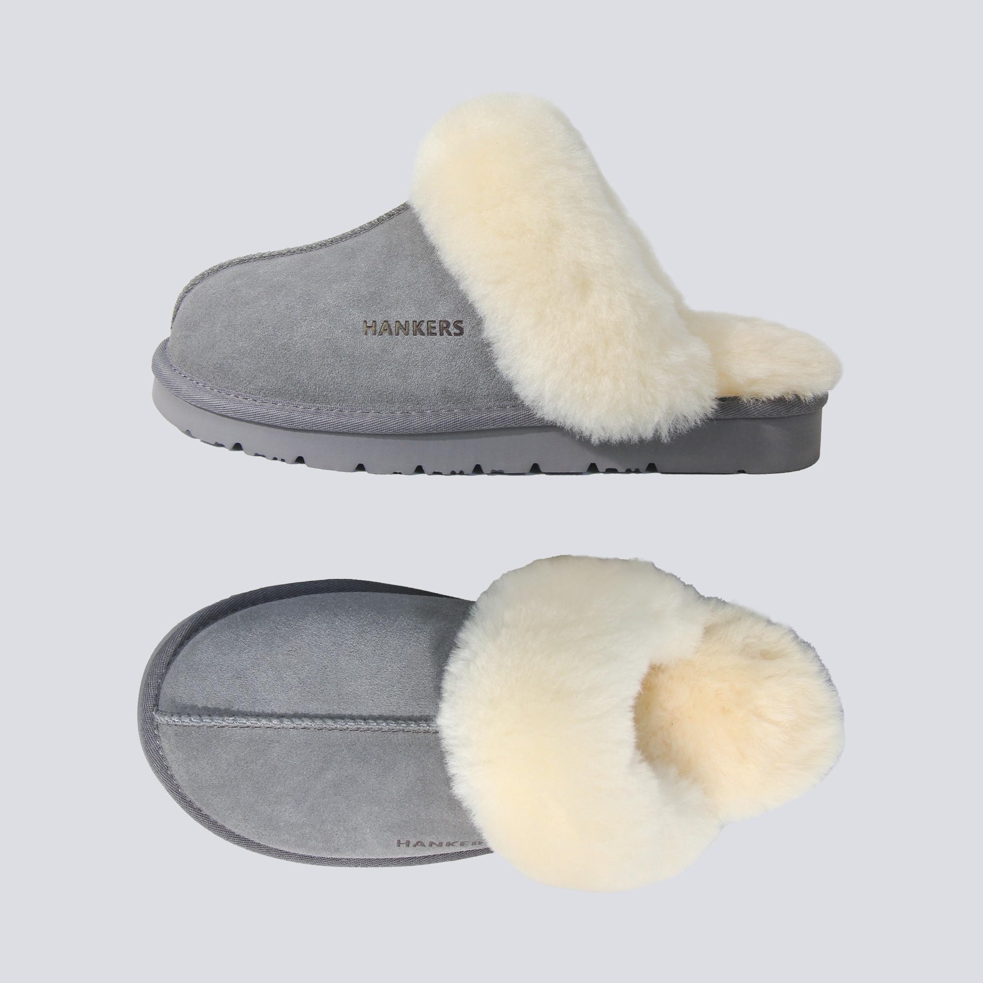 Hankers Sheepskin Slippers for Women, Australian Genuine Sheepskin Slipper Ladies