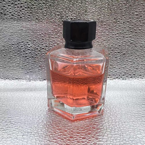 4.2 OZ Hexeagon Clear Glass Bottle Aromatherapy  Reed Diffuser With Plastic Screw Cap