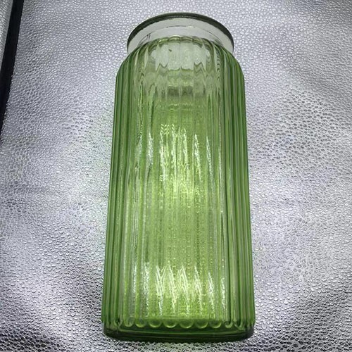 Light Green Roma Shape Glass Vase for Flower